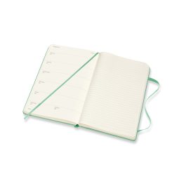 Moleskine 2022 Weekly 12 Month Large Diary Ice Green Hard Cover