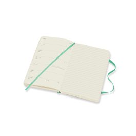 Moleskine 2022 Weekly 12 Month Pocket Diary Ice Green Soft Cover