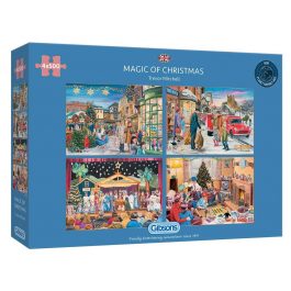 Gibsons Jigsaw Magic of Christmas 4 x 500 Piece Puzzle