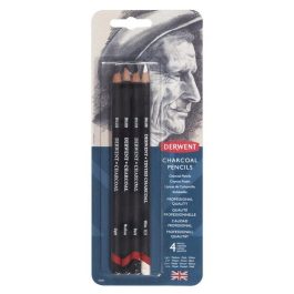 Derwent Charcoal Pencils Pack Of 4