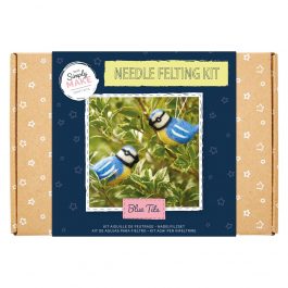 Docrafts Simply Make Needle Felting Kit – Blue Tits