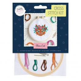 Docrafts Simply Make Cross Stitch Kit – Flora Cat