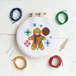 Docrafts Simply Make Cross Stitch Kit – Gingerbread Man
