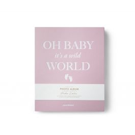 Printworks Photo Album – Baby Its a Wild World – Baby Pink