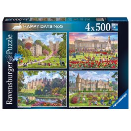 Ravensburger Happy Days No 4 Royal Residences 4 x 500 Piece Puzzles