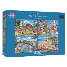 Gibsons Jigsaws Wish You Were Here 4 x 500 Piece Puzzles