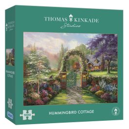 Gibsons Jigsaw Thomas Kinkade Hummingbird Cottage 1000 Piece Puzzle