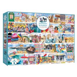 Gibsons Jigsaw Deckchairs and Donkeys 1000 Piece Puzzle