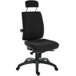 Teknik Ergo Plus HR Black Chair