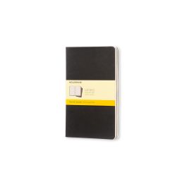 Moleskine Cahier Journals Large Squared Black Set of 3
