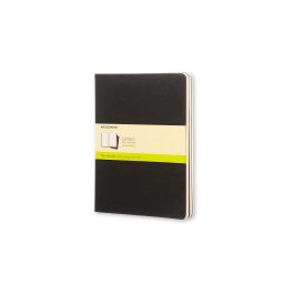 Moleskine Cahier Journals XL Size Plain Black Set of 3