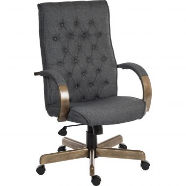 Teknik Warwick Grey & Driftwood Chair - Image 2