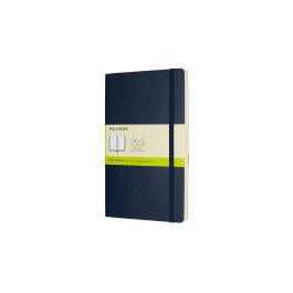 Moleskine Classic Notebook Large Plain Soft Cover Sapphire Blue