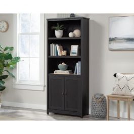 Teknik Shaker Style Bookcase With Doors Raven oak