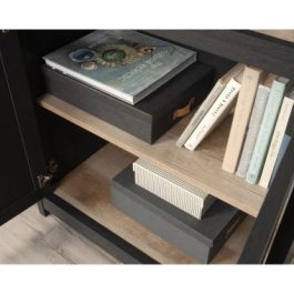 Teknik Shaker Style Bookcase With Doors Raven oak