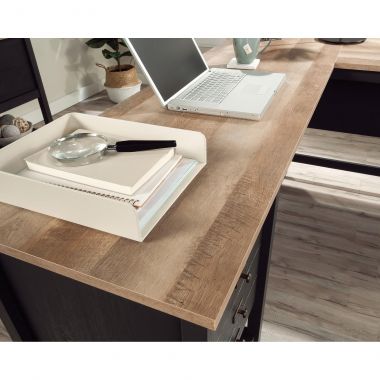 Teknik Shaker Style L-Shaped Desk Raven oak - Image 5