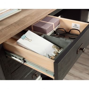 Teknik Shaker Style L-Shaped Desk Raven oak - Image 6