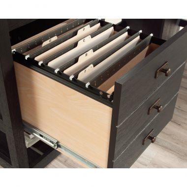 Teknik Shaker Style L-Shaped Desk Raven oak - Image 7