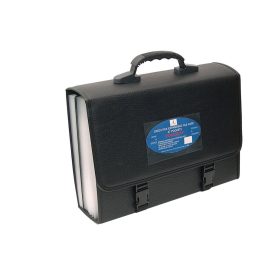 Cathedral Executive Expanding File Box Foolscap Black