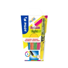 Pilot Frixion Light Erasable Highlighters Assorted Colours Pk 6