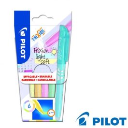 Pilot Frixion Light Soft Erasable Highlighters Assorted Colours Pk 6