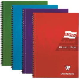 Europa Spiral Notebook 180 Pages