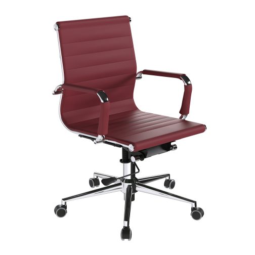 The Cologne Chair Ox Blood with Chrome Base