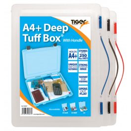 Tiger Tuff Box A4+ Deep With Carry Handle 250 Sheet Capacity Pk 1
