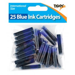 Tiger International Small Cartridges Blue Pk 25