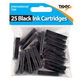 Tiger International Small Cartridges Black Pk 25