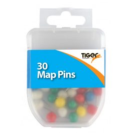 Essentials Hang Pack Map Pins Coloured Pk 30