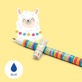 Legami Erasable Gel Pen Llama Blue Ink