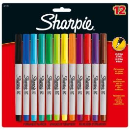 Sharpie Ultra Fine Permanent Markers Assorted Colours Pk 12