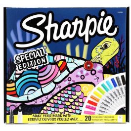 Sharpie Fine Permanent Markers Special Edition Turtle Pack of 20