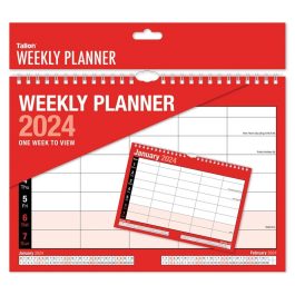 Tallon Week To View 5-Column Family Calendar 2024