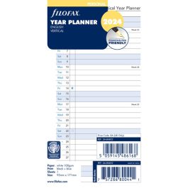 Filofax Personal Year Planner Vertical 2024