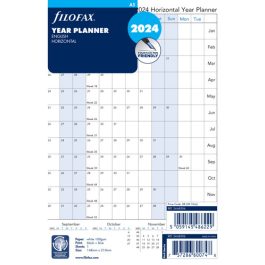 Filofax A5 Year Planner Horizontal 2024