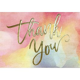 Peter Pauper Press Thank You Note Cards Watercolour Sunset