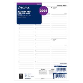 Filofax Deskfax Week On Two Pages Appointments English 2024 Diary Refill