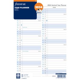 Filofax A4 Year Planner Vertical 2024