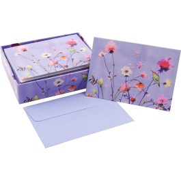 Peter Pauper Press Note Cards Lavender Wildflowers