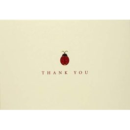 Peter Pauper Press Thank You Note Cards Lady Bug