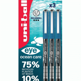 Uni-ball UB-157ROP Eye Ocean Care Fine 0.7 Blister 3pc Black