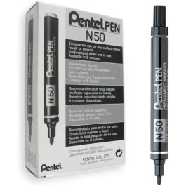 Pentel N50 Permanent Marker Bullet Tip Black