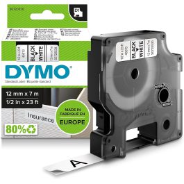 Dymo D1 Standard Label Tape 12mm Black on White