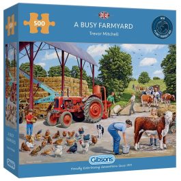 Gibsons Jigsaw A Busy Farmyard 500 Piece Puzzle