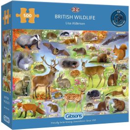Gibsons Jigsaw British Wildlife 500 Piece Puzzle