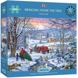 Gibsons Jigsaw Bringing Home the Tree 1000 Piece Puzzle