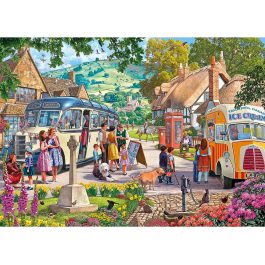 Gibsons Jigsaw Boarding the Bus 1000 Piece Puzzle