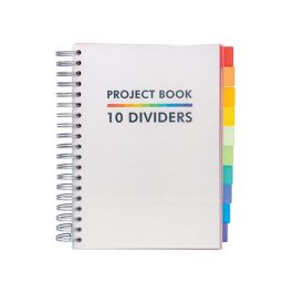 Pukka White B5 Project Book with 10 Dividers